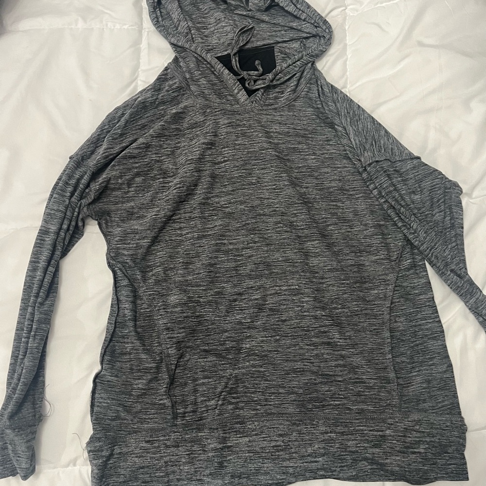 Woman’s Gray Hooded Sweater